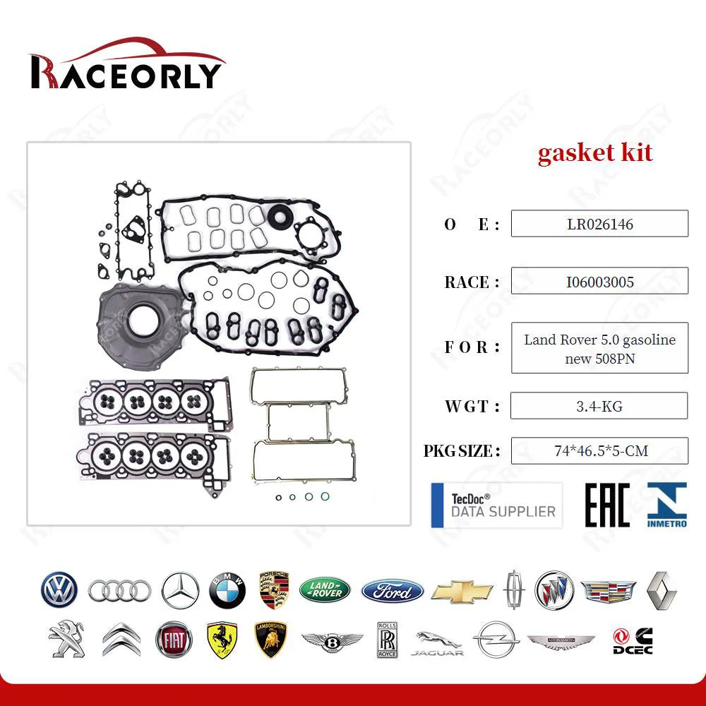 RaceOrly 5.0GASKIT NEW 508PN LR026146 - 2014 GASKET