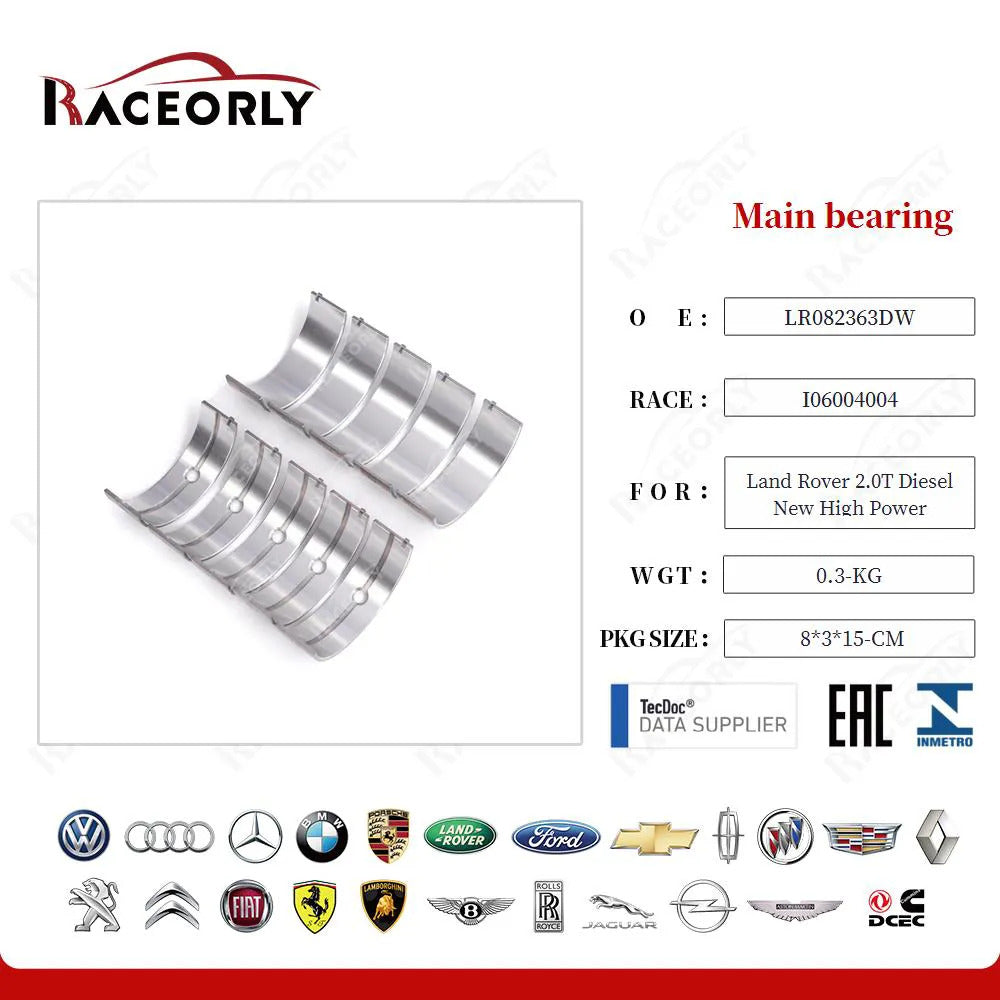 RaceOrly MAIN BEARINGS LR082363 - 2.0MB DSL AJ200