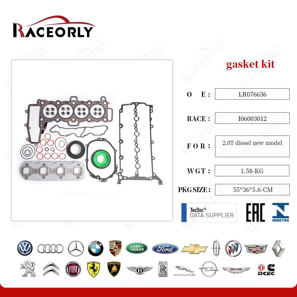 RaceOrly GASKET KIT 2.0T DSL LR076636 - 2.0 GASKET DSL AJ200