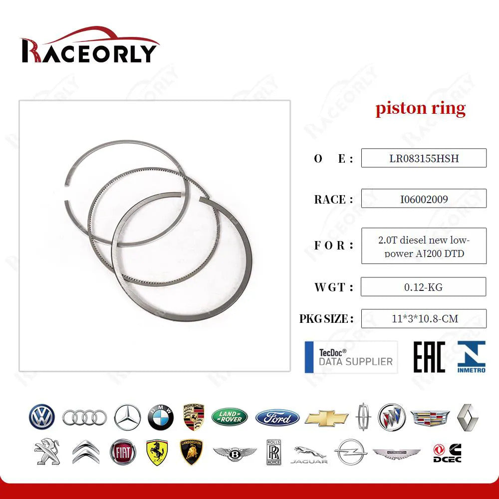 RaceOrly PISTON RINGS LR083155 - 2.0 RINGS DSL