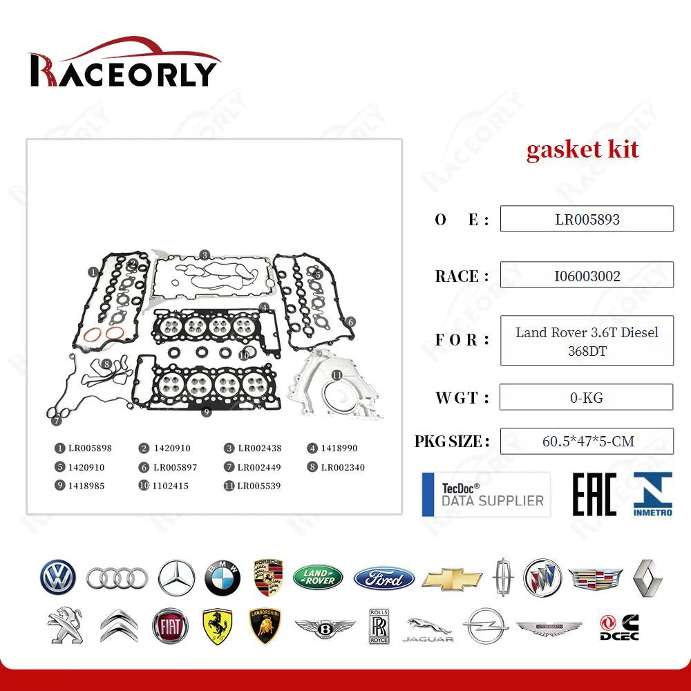 RaceOrly 3.6T DIESEL KIT GASKIT - 3.6TD GASKIT