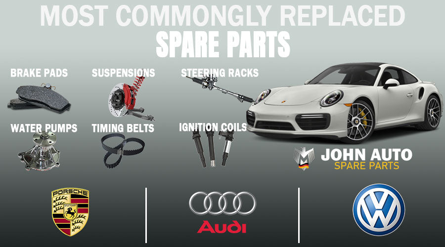 Most Commonly Replaced Spare Parts for Porsche, Audi, and Volkswagen