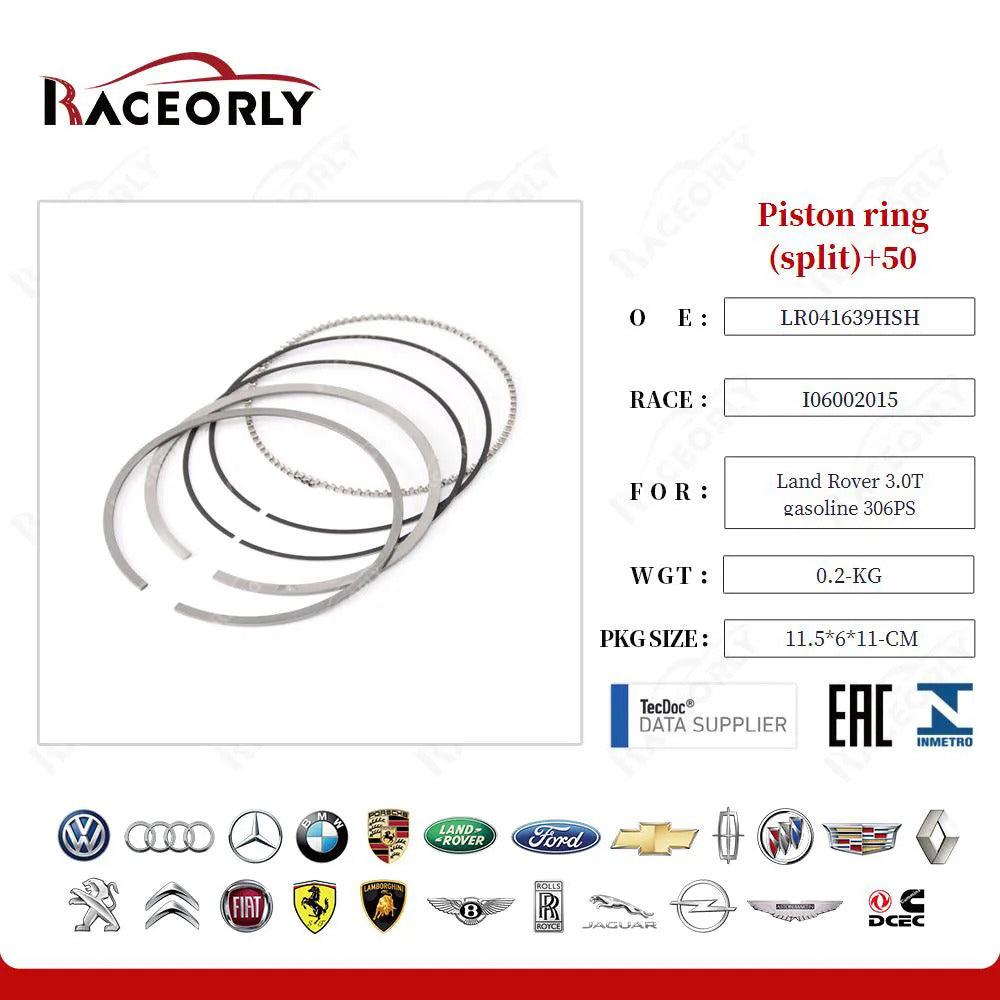 RaceOrly PISTON RING 3.0S/C LR041639+50 - 3.0 RING+50