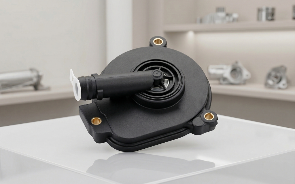 Genuine Mercedes Oil Separator Crankcase Vent Valve PVC Breather Cover (MPN: A2720100631)